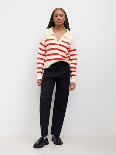 Marlow™ Striped V-Neck Knit Sweater