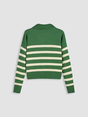 Marlow™ Striped V-Neck Knit Sweater