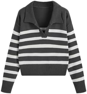 Marlow™ Striped V-Neck Knit Sweater