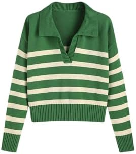 Marlow™ Striped V-Neck Knit Sweater
