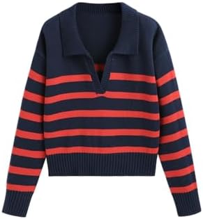 Marlow™ Striped V-Neck Knit Sweater