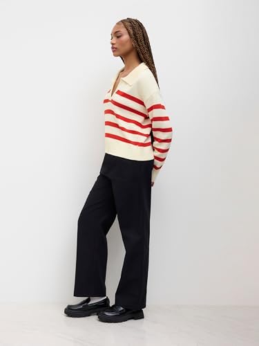 Marlow™ Striped V-Neck Knit Sweater