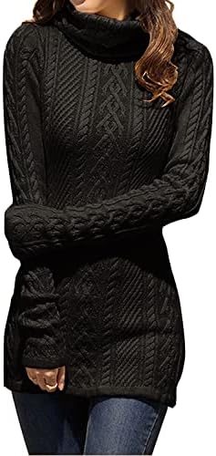 Cream Turtleneck Sweater Dress