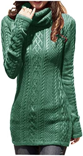 Cream Turtleneck Sweater Dress