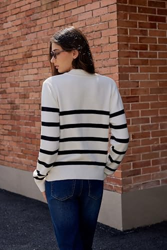 Marlow™ Striped V-Neck Knit Sweater