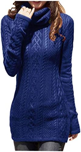 Cream Turtleneck Sweater Dress