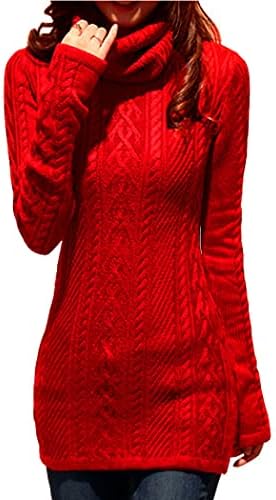 Cream Turtleneck Sweater Dress