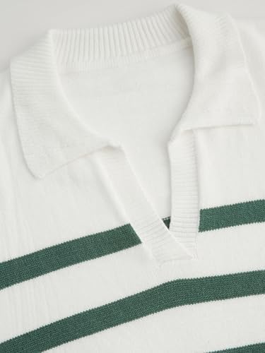 Marlow™ Striped V-Neck Knit Sweater