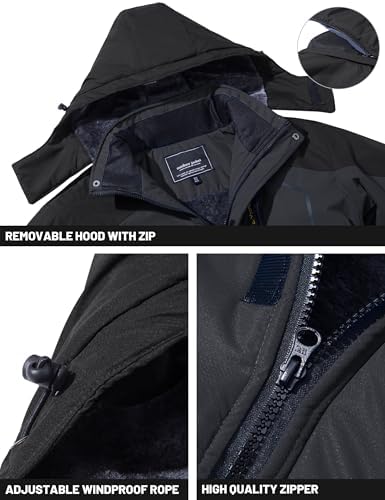 Black Softshell Winter Jacket (Men)