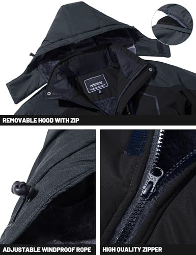 Black Softshell Winter Jacket (Men)