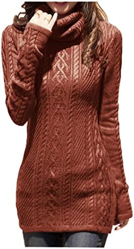 Cream Turtleneck Sweater Dress