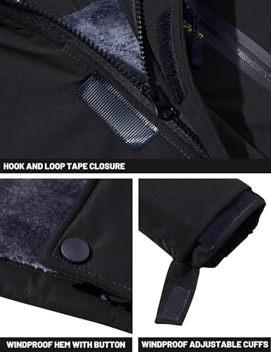 Black Softshell Winter Jacket (Men)