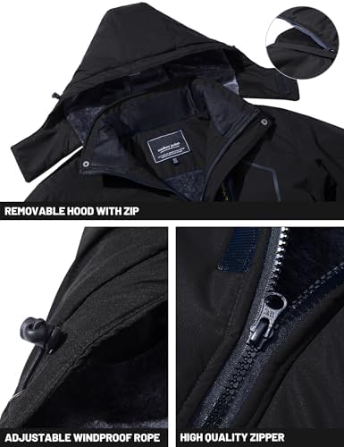 Black Softshell Winter Jacket (Men)