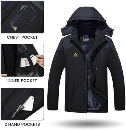 Black Softshell Winter Jacket (Men)