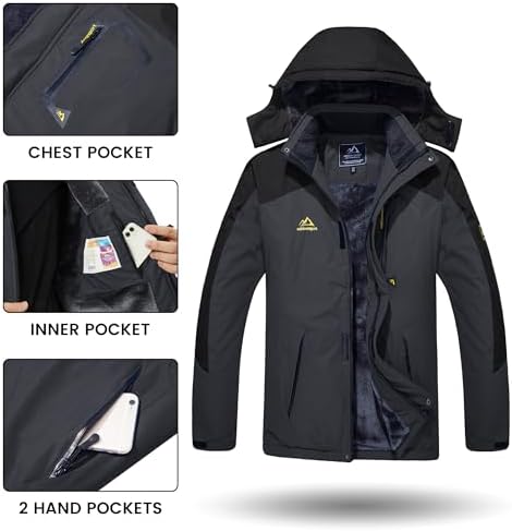 Black Softshell Winter Jacket (Men)