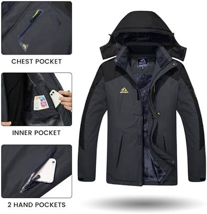 Black Softshell Winter Jacket (Men)
