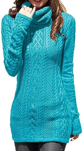 Cream Turtleneck Sweater Dress