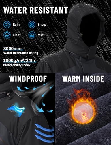 Black Softshell Winter Jacket (Men)