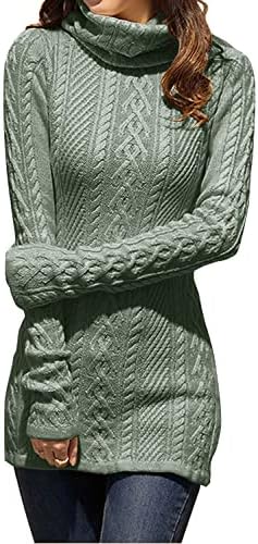 Cream Turtleneck Sweater Dress