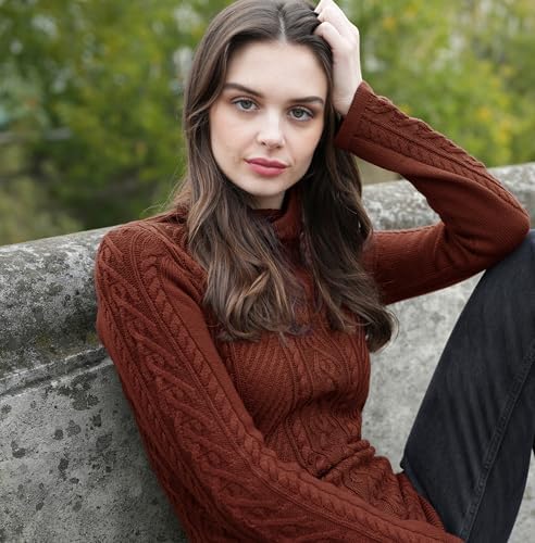 Cream Turtleneck Sweater Dress