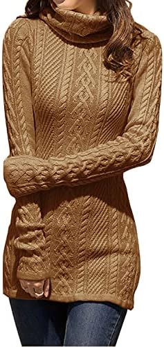 Cream Turtleneck Sweater Dress