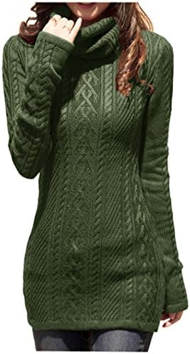 Cream Turtleneck Sweater Dress