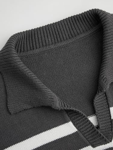 Marlow™ Striped V-Neck Knit Sweater