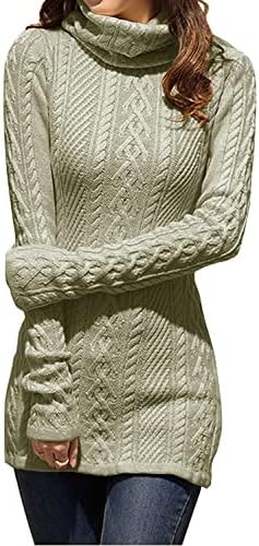 Cream Turtleneck Sweater Dress