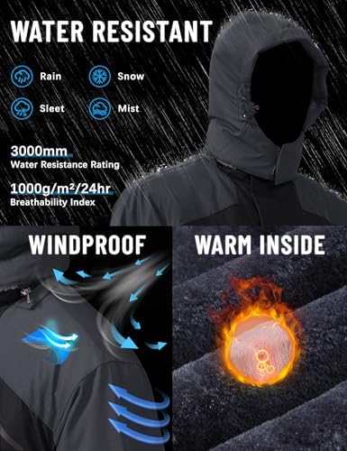 Black Softshell Winter Jacket (Men)