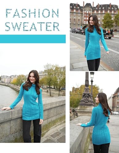 Cream Turtleneck Sweater Dress