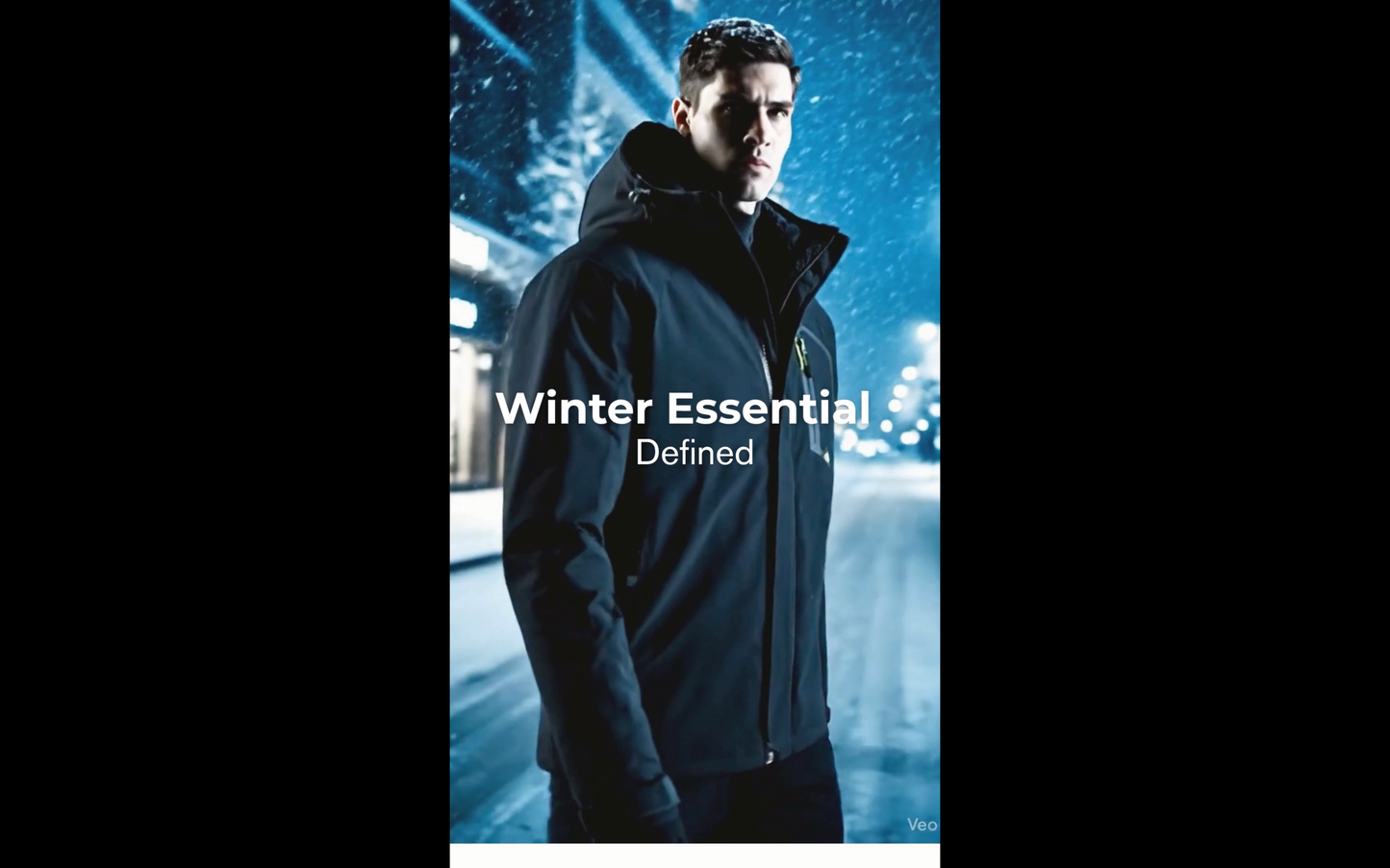 Black Softshell Winter Jacket (Men)
