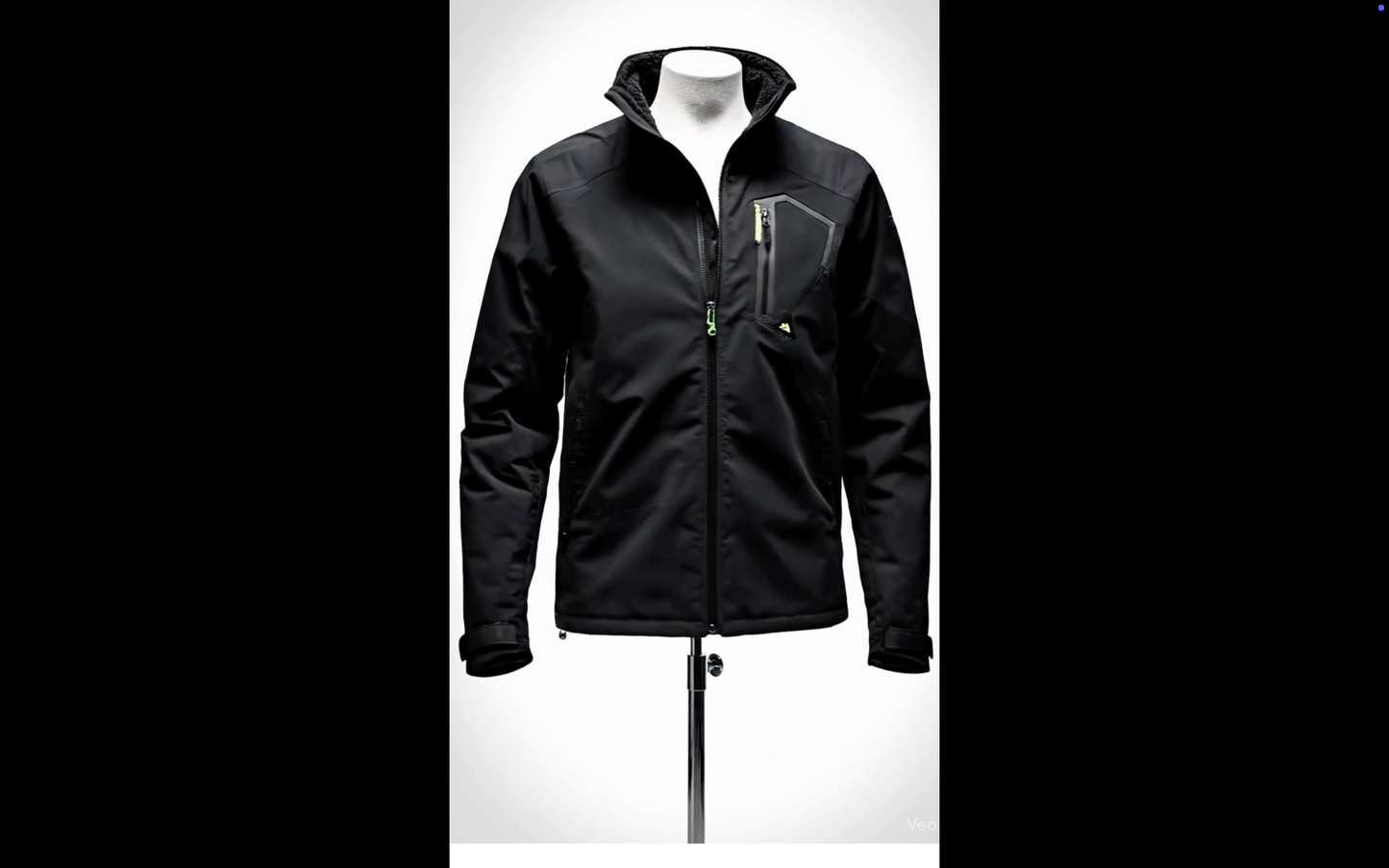 Black Softshell Winter Jacket (Men)
